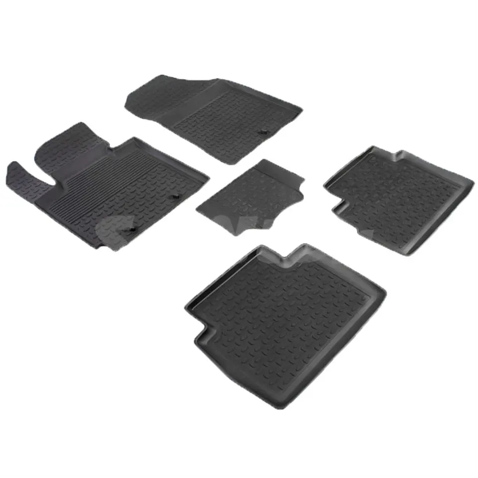 Rubber floor mats for Kia Soul II 2014 2015 2016 2017 2018 Seintex