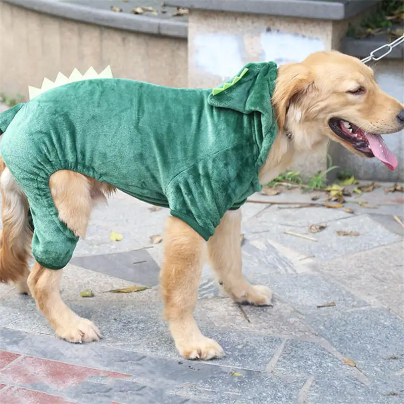 Green Одежда для собак; одежда для косплея; костюм для собак; теплое зимнее пальто для домашних животных; одежда Тоторо; толстовки для больших собак; 3XL-9XL - Цвет: Green