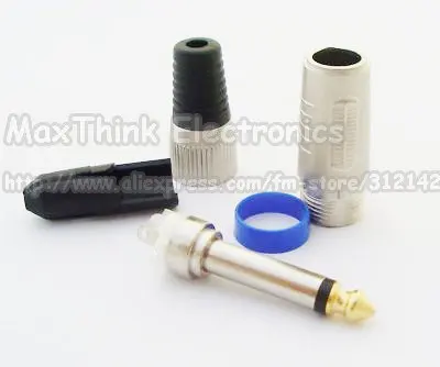 1 4 6.3mm MONO Metal Plug with Black Plastic Audio Connector .2.jpg_.webp