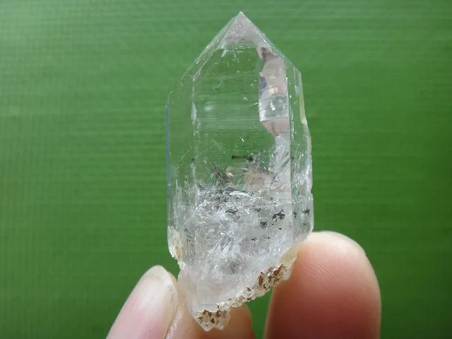 17 г AA+ Одежда высшего качества Херкимер Diamond Crystal точка+ Радуга