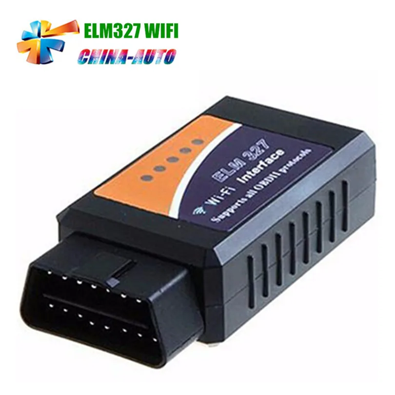 

10pcs/lot Factory Price ELM327 Wifi V1.5 Auto OBD2 Diagnostic Tool OBDII Scanner ELM 327 WIFI Work with Android and IOS