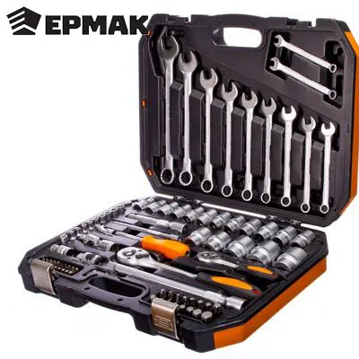 НАБОР ПРОФЕССИОНАЛЬНОГО ИНСТРУМЕНТА ЕРМАК КЛАССИК 88 предметов 1/4"+1/2"(072