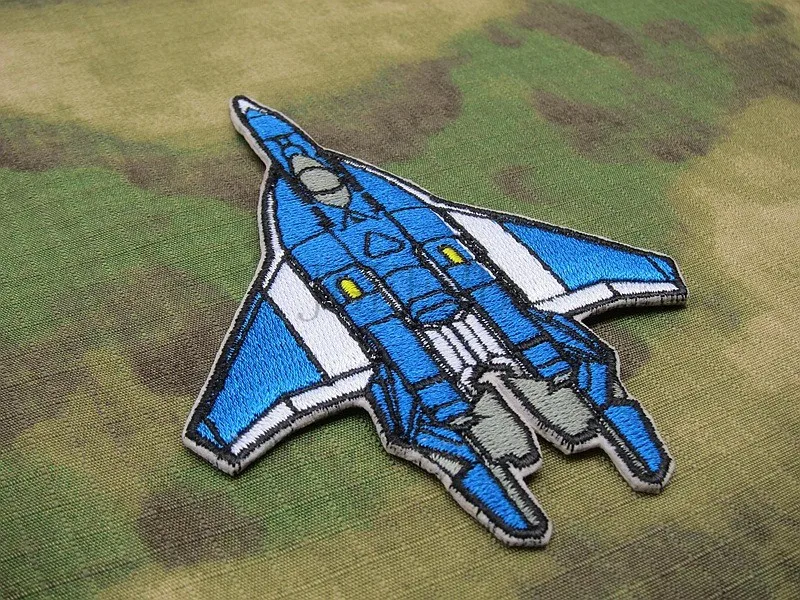 Robotech Macross череп истребитель команды вышитые патч B2543