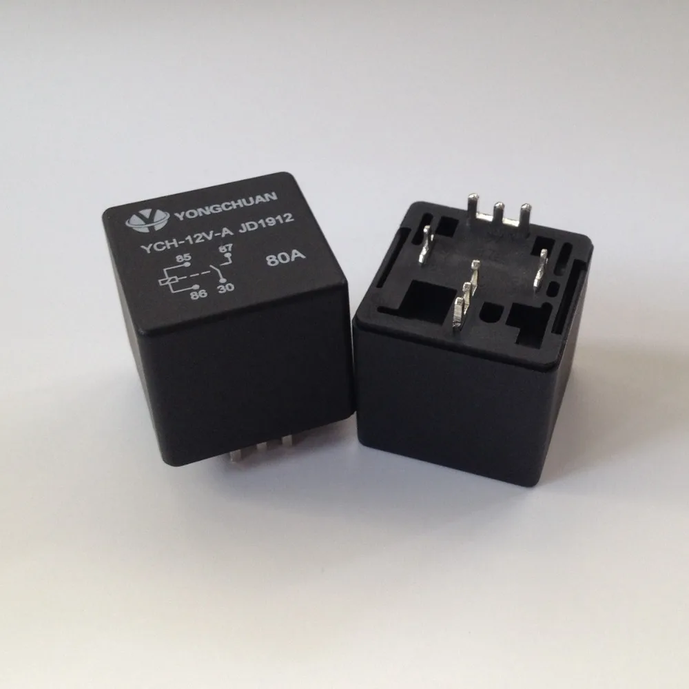 Free shipping High Power 80A PCB Automotive Relay pinout Automotive