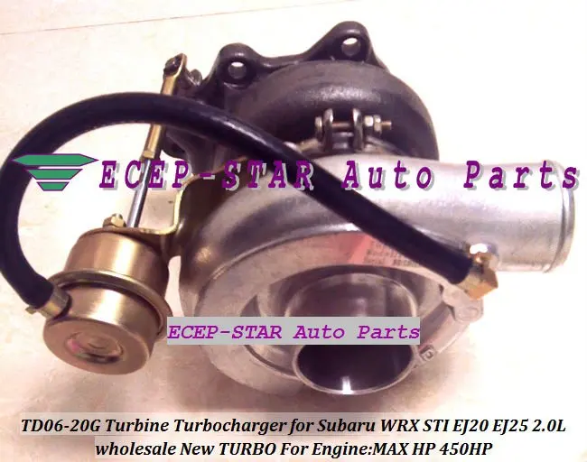 TD06 20G TD06-20G водо-с Турбокомпрессор для SUBARU Impreza WRX STI EJ20 EJ25 2.0L 450HP прокладки+ штуцер трубы