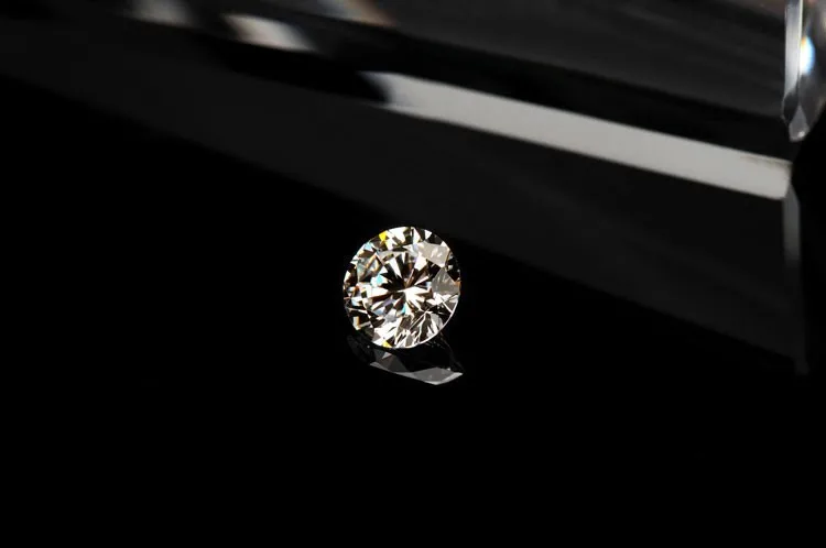 Романтическая Южная Корея стиль 1CT шесть зубцов подлинный Moissanite обручальное кольцо ювелирные изделия из чистого белого золота 14 карат женское кольцо