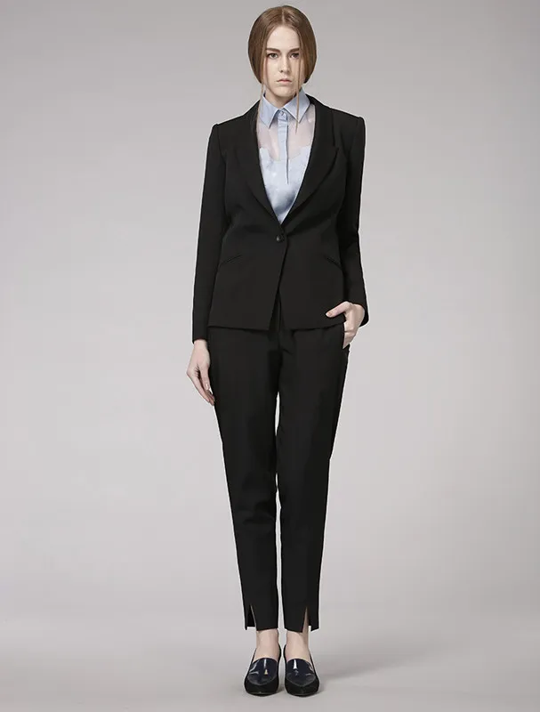 Custom made Formal Black Women pants Suits for Office ...