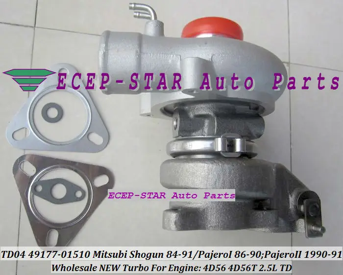 TD04-9B-4 49177-01510 TURBINE for Mitsubishi Pajero Delica L200 L300 4WD Shogun 4D56T 2.5L 1988-1996 Oil cooled turbocharger (1)