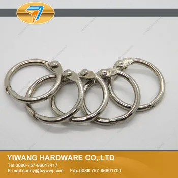 

Wholesale high quality nickel plating postcard collection binder ring 10pcs/package durable open ring curtain circle O ring