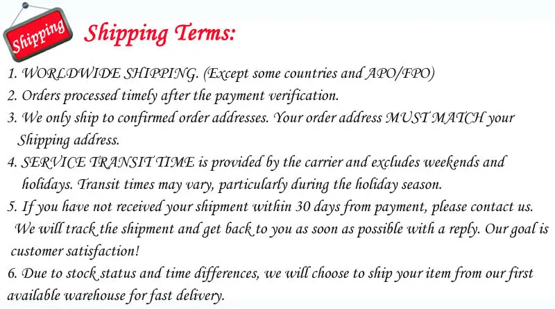 Shipping Terms