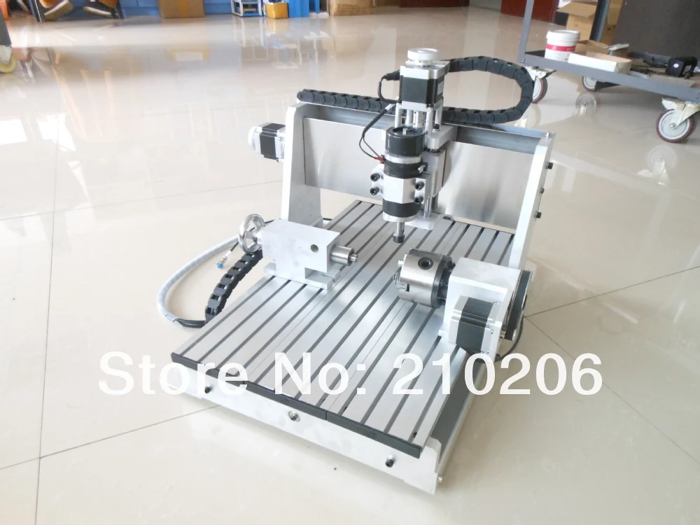 Шариковый винт 4 оси USB контроллер CNC3040 300 Вт шпиндель с воздушным охлаждением, фрезерный станок с ЧПУ 3D гравировальный станок с ЧПУ 110 v/220 v
