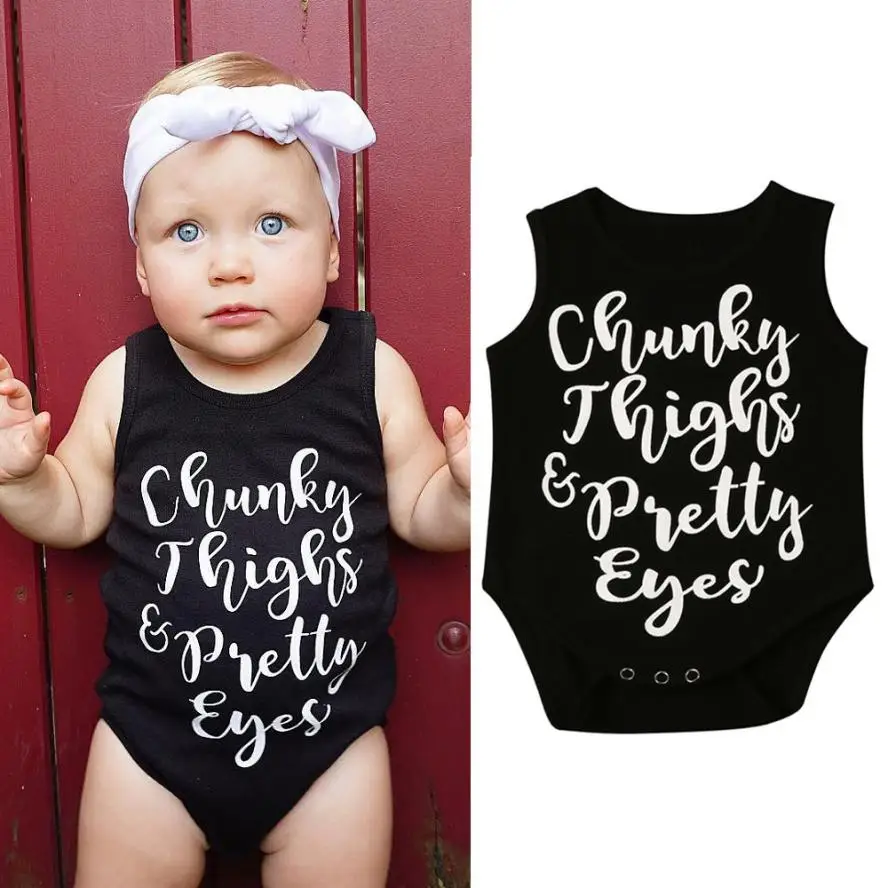 Комбинезон для новорожденных без рукавов с надписью|infant baby clothes|infant girl romperbaby rompers