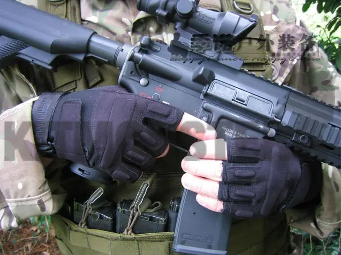 Special Ops 1//2 Finger Light Assault Glove Blackhawk Mens Black S.O.L.A.G