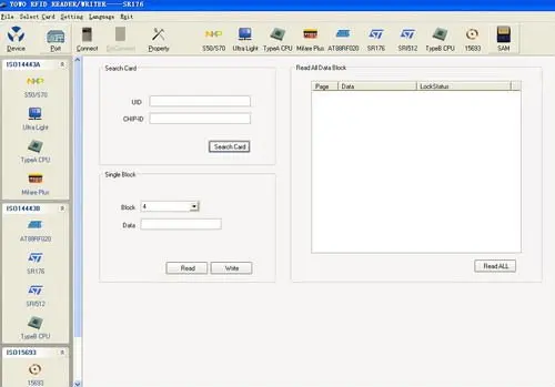 USB13.56Mhz ISO 14443 RFID считыватель, писатель + 2 Карт + SDK + Программное Обеспечение, rfid reader, YW-605UA