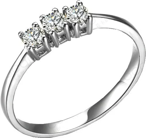 Подлинная Чарльз и Colvard 0.3Ct Муассанит кольцо три камни Royal Дизайн SOLID 18 К 750 Белое золото обручальное кольцо для женские