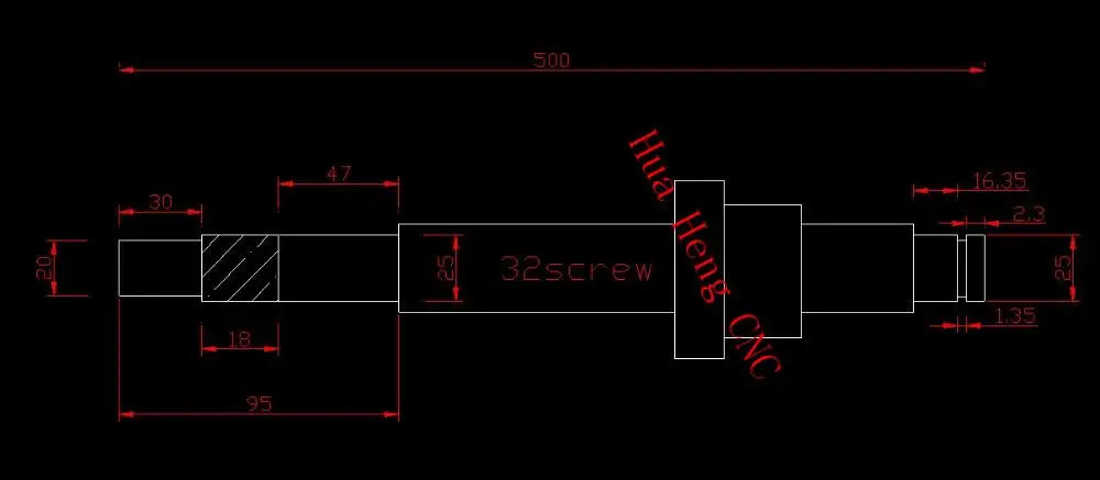 Диаметр 32 мм ШВП SFU3205 длина 900 мм плюс RM3205 шариковая гайка с ЧПУ DIY Carving машина 1 шт