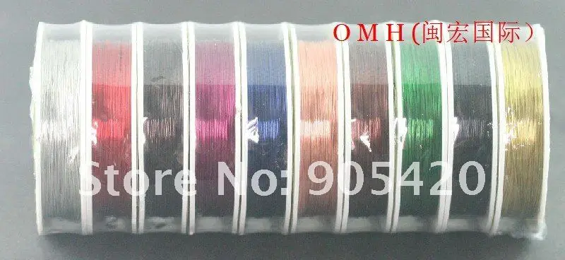 OMH 1 рулон 10 м x 0,38 мм 100 м x 0,38 мм 100x0,45 DIY производственная линия инструментов микс Медь Нержавеющая Сталь эмалированная металлическая проволока DY06
