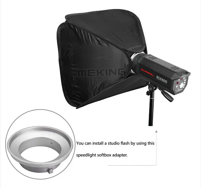 E-Series E40/50/60/80 софтбокс Speedlight адаптер креплением Bowens для установки студийная вспышка Speedlite