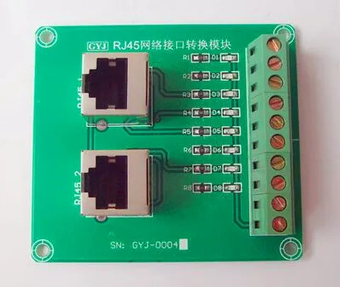 Бесплатная доставка! Двойной сетевой адаптер RJ45/коммуникационные сети/разъем