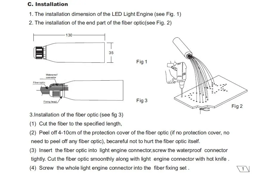 5 Вт RGB светодиодный двигатель оптического волокна, может управлять 150 шт 0,75 мм оптического волокна