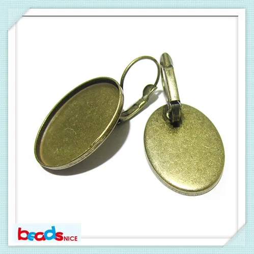 Beadsnice ID12111 элегантный подарок Античная Бронза уха кабошон основы diy 18x25 мм серьги Овальный для нее