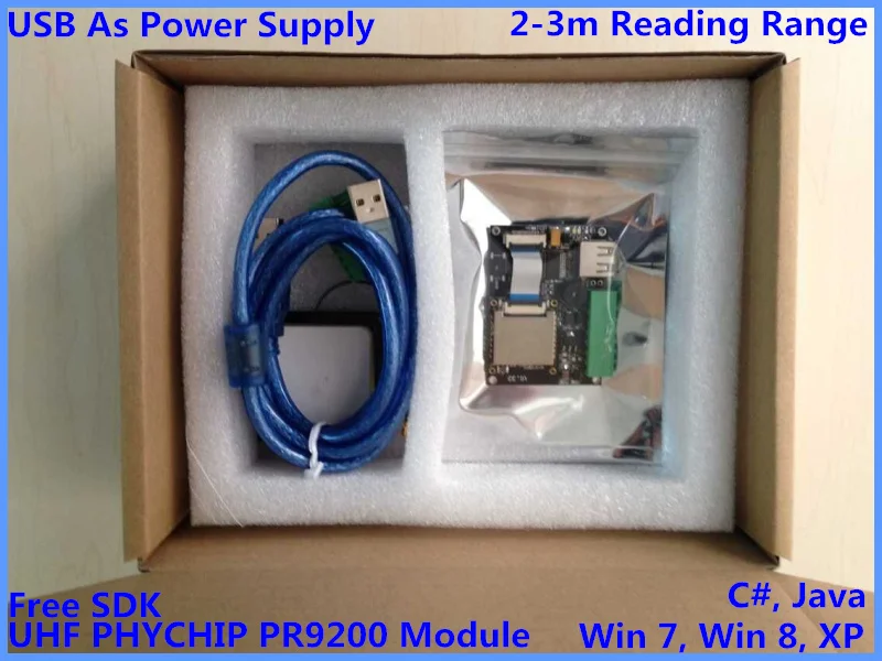 Uhf epc rfid Совета модуль usb ttl rs232/пассивный gen2 long range usb uhf rfid Писатель модуль+ мини керамическая антенна
