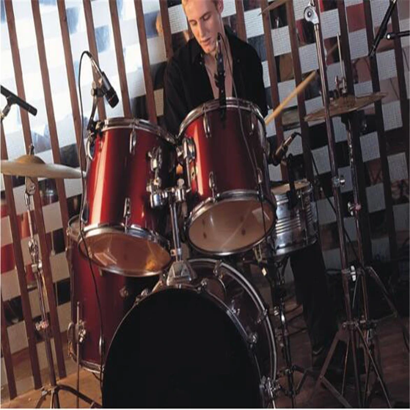 Drum Mic Kit 5 Pieces Drum Kit With 2 Snare 1 Tom 2 Kick and Cymbal/Hi