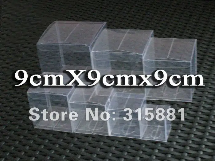 ПВХ прозрачная упаковочная коробка: 9x9x9 см 60 шт./лот