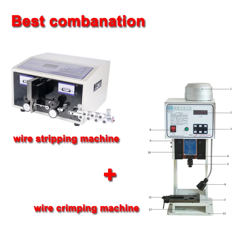 

Best conbination Automatic Wire Crimping Machine swt508c +computer wire peeling striping cutting machine