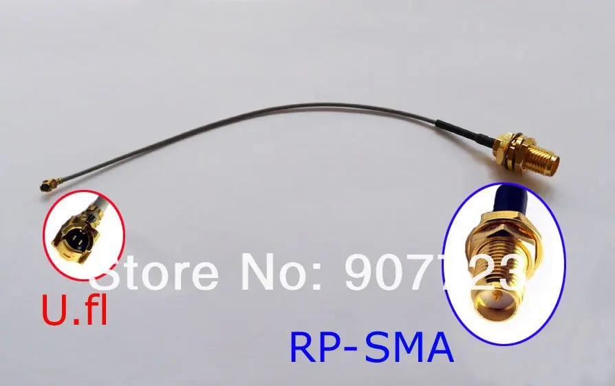 100 шт. мини PCI U. FL Для RP-SMA антенна WiFi кабель Pigtail IPX для RP-SMA