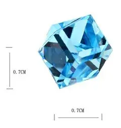 BeBella 0,7 см Кристальные кубические серьги-гвоздики сделанные с кристаллами Swarovski в 5 цветах женские модные ювелирные изделия подарок