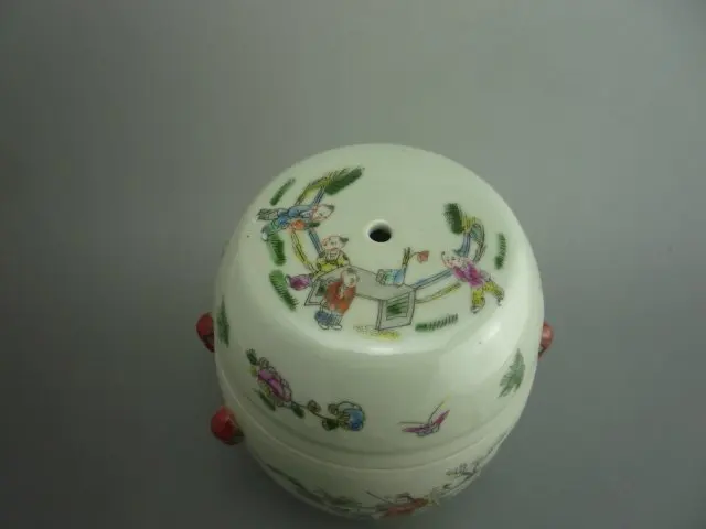 Редкие Уникальный старый китайский famille-роуз фарфоровая Пот/jar, живопись символов, лучшая коллекция и украшения, бесплатная доставка