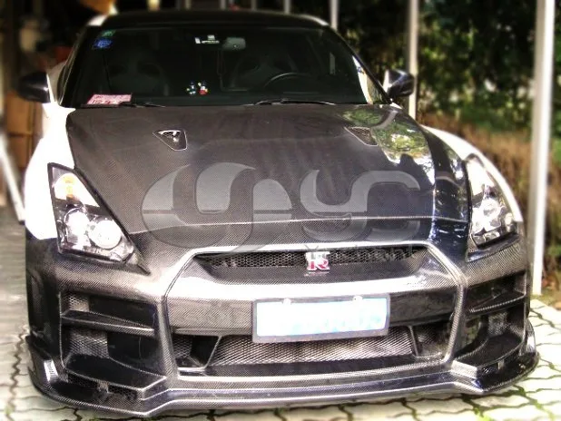 Углерода Волокно bse Стиль передний бампер подходит для 2008-2013 Nissan R35 GTR