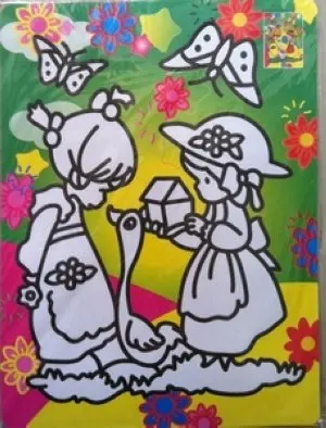 600 шт/партия цветная Песочная живопись набор для детские игрушки подарки