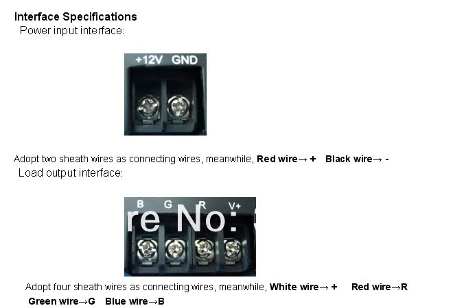 10A* 3 выходной канал RF 8key RGB светодиодный контроллер, DC12-24V вход