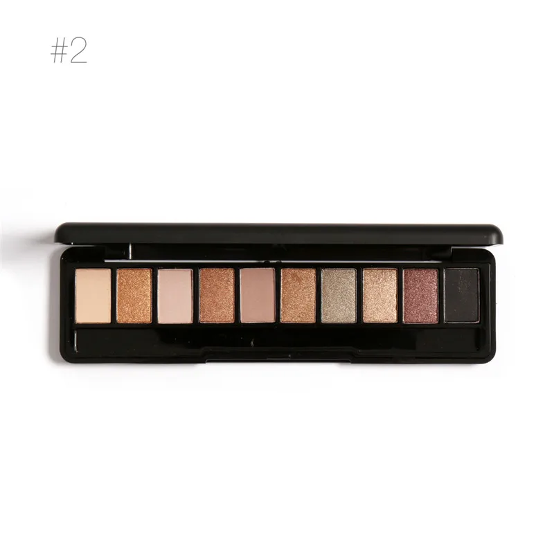 2 Focallure 10-colors Naked Eye Shadow Palette Nude Eyeshadow Palette Shadow для бровей Maquiagem - Цвет: 2