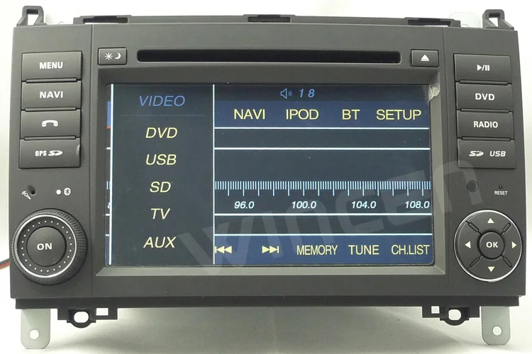Dvd-плеер автомобиля для Benz W169 B W245 Vito Viano Sprinter с оригинальным поддержки меню Смарт-Парковка трек Дисплей Бесплатная доставка