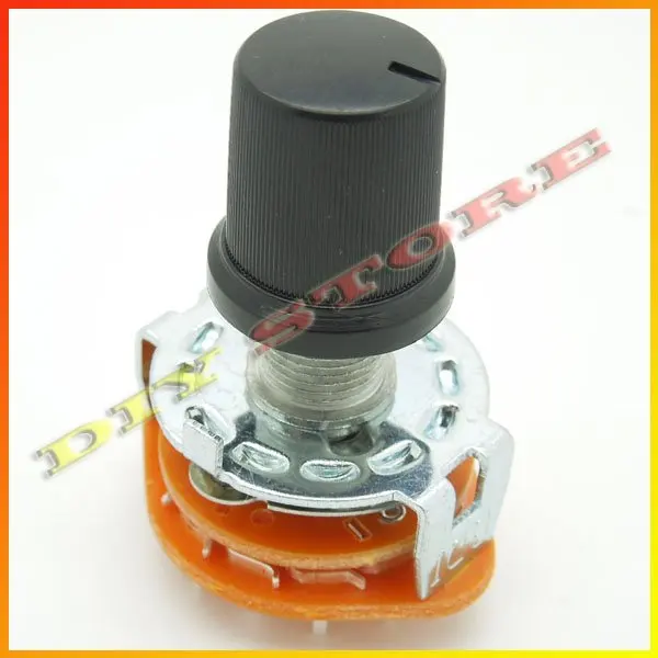 wholesale 100pcs/lot Brand New black 17mm high 6mm 15/64" Shaft Diameter encoder Knobs+free shipping-10000411