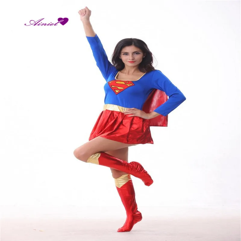 Костюм супердевушки ботинки костюмы Суперженщины для косплея супер женское