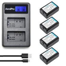 4×2000 мАч NP-FW50 NPFW50 NP FW50 batteryakku и ЖК-дисплей USB двойной Зарядное устройство для sony Alpha a6500 a6300 a7 7R a7R a7R II a7II NEX-3 NEX-5T