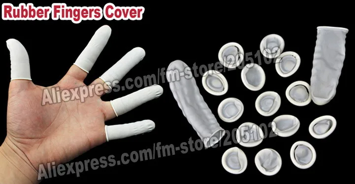 Эластичная резиновая накладка на палец перчатка 20 шт./лот для работы против отпечатков пальцев на ювелирных изделиях DIY рабочие инструменты