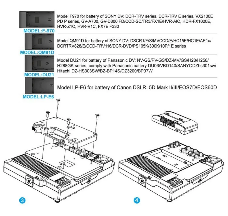 Lilliput 663/O 1280*800 DSLR на камеру HD полевой монитор HDMI in& out ips панель и алюминиевый чехол и Батарейная пластина DHL