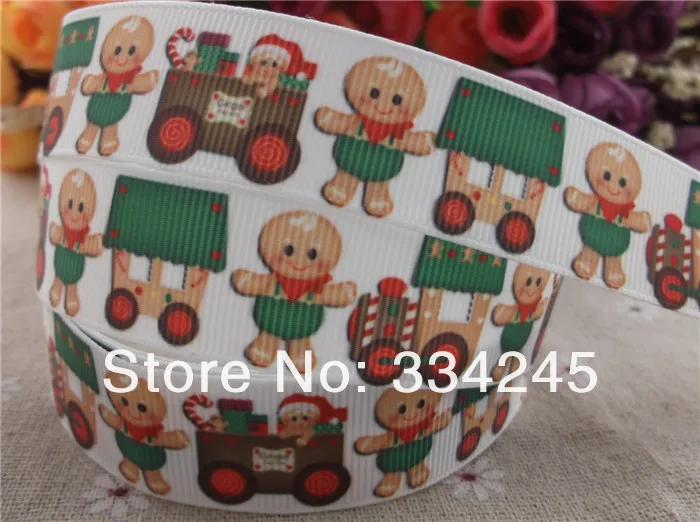 2013 Новое прибытие 7/8 ''(22 мм) Рождественская напечатанная лента grosgrain Рождественская лента праздновать это лента 50 ярдов