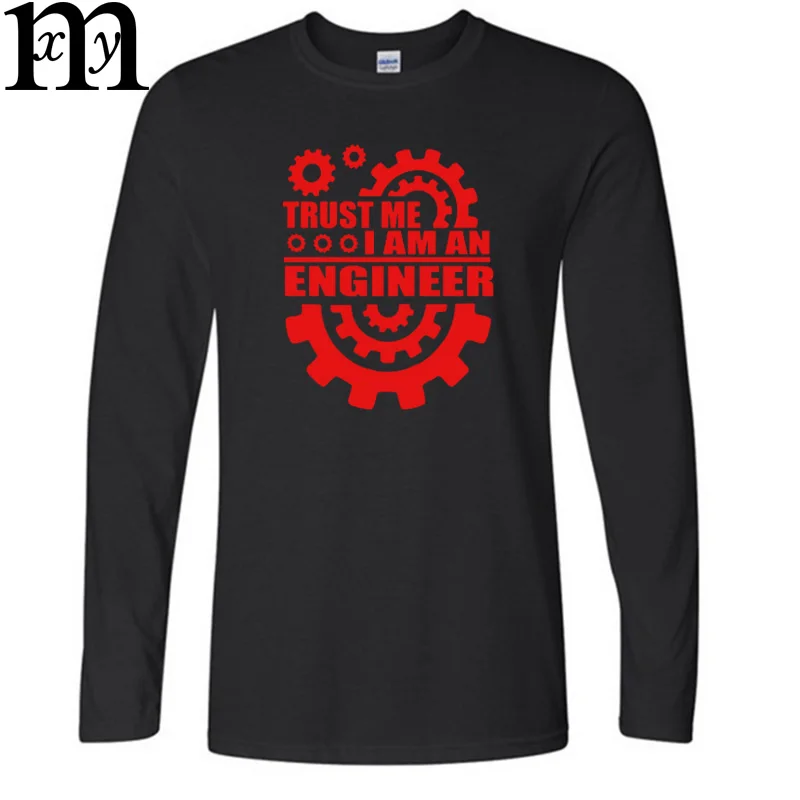 Новая модная футболка в стиле «I AM AN ENGINEER FOR LIFE» Хлопковая мужская футболка с рисунком на осень и зиму повседневные футболки - Цвет: 3