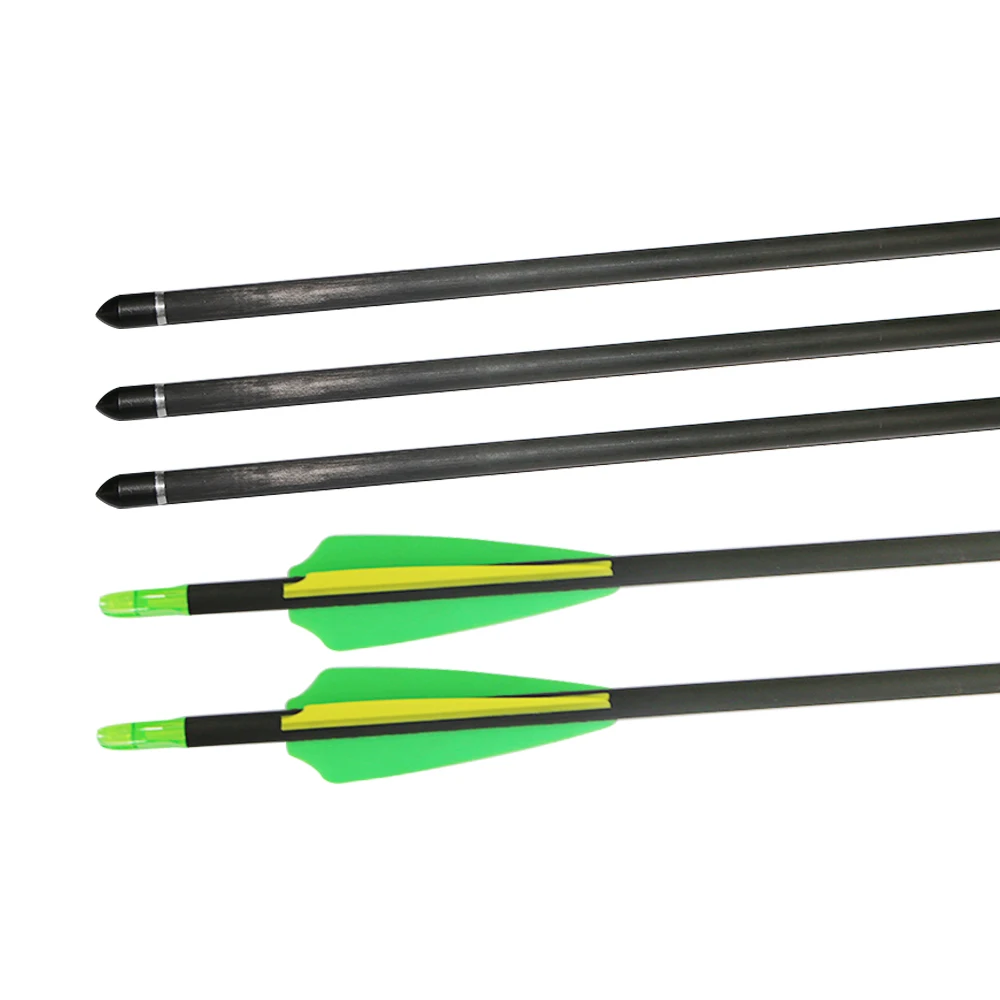 Cheap and high quality 24pcs archery pure carbon fiber arrows 31 inch