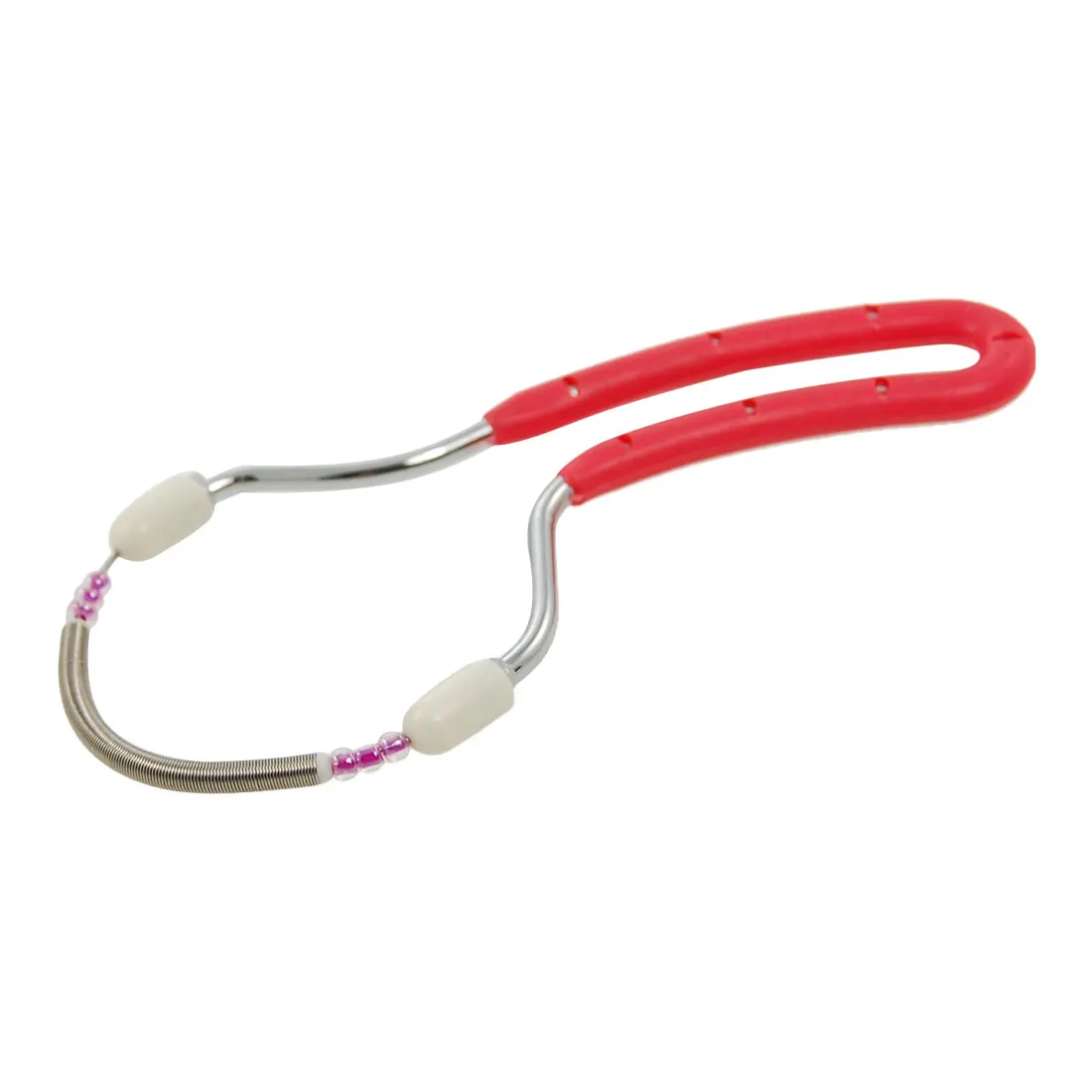 UXCELL Red Rubber Coated Handle Facial Hair Threading Remover Face Epi