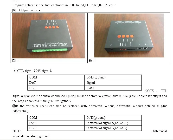 8 портов Off-Line t-8000c LED SD Card контроллер пикселей, SPI(TTL) выходной сигнал, можно управлять Max 1024*8 портов = 8192 пикселей