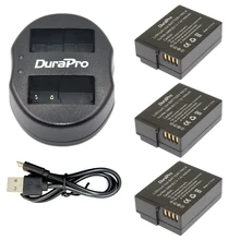 3 шт. DMW-BLC12 DMW-BLC12E DMW BLC12 литий-ионный Батарея + USB двойной Зарядное устройство для Panasonic FZ1000 FZ200 FZ300 G5 G6 G7 GH2 BLC12 батареи