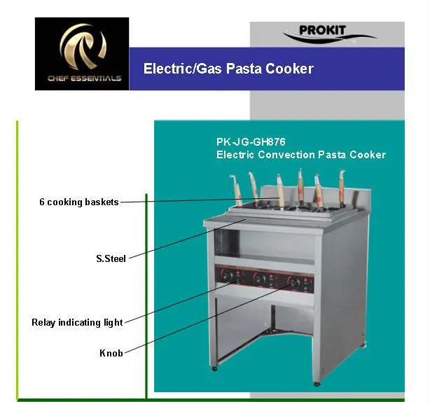 PKJG-GH776 газовая конвекционная паста плита 6 кастрюль Коммерческая Кухня