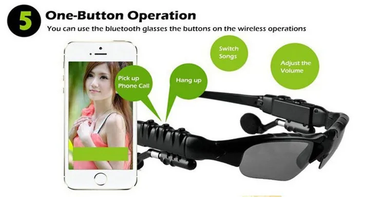 Bluetooth Sunglasses Sun Glasses Polarized Wireless Headphone With Microphone Outdoor Glasses with Mic Casque for sony xiomi